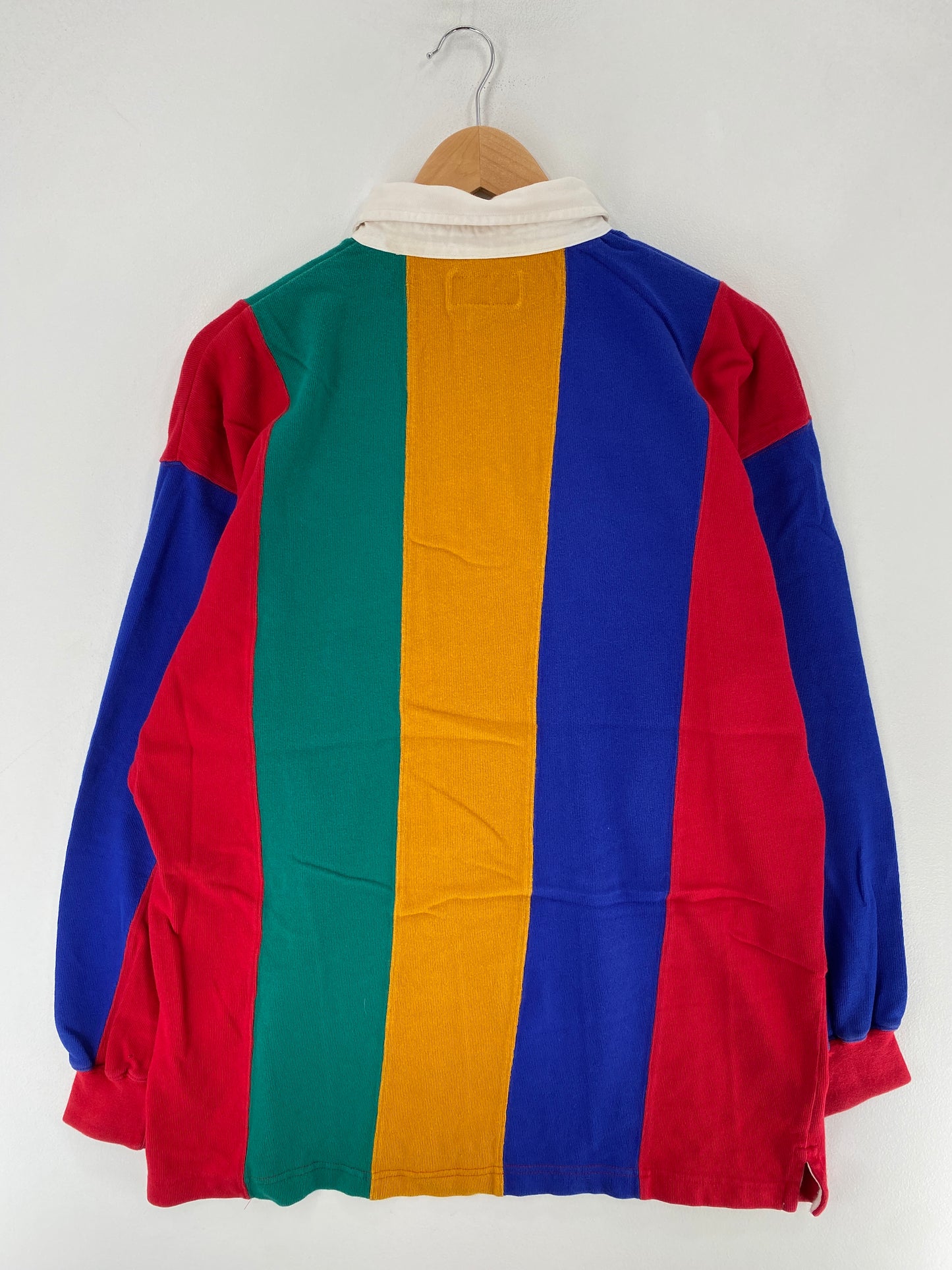 .Vintage ST.JOHN'S BAY MULTICOLOR Size L Rugby-Shirt / F3500R