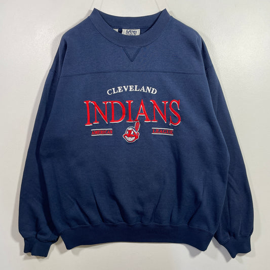 (L) 00’ CLEVELAND INDIANS Vintage MLB Sweatshirt / A1046S
