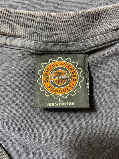 1996 HARLEY DAVIDSON Made in USA Size L Vintage T-Shirts / E9391T