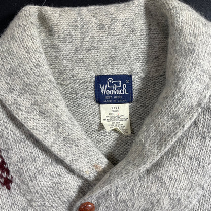(L) 90's WOOLRICH REINDEER Vintage Wool Knit Sweater / A1193K