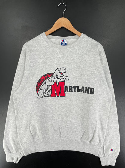 Vintage CHAMPION x MARYLAND Size L College Sweat-Shirt / F3325S