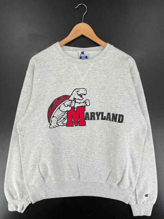 Vintage CHAMPION x MARYLAND Size L College Sweat-Shirt / F3325S
