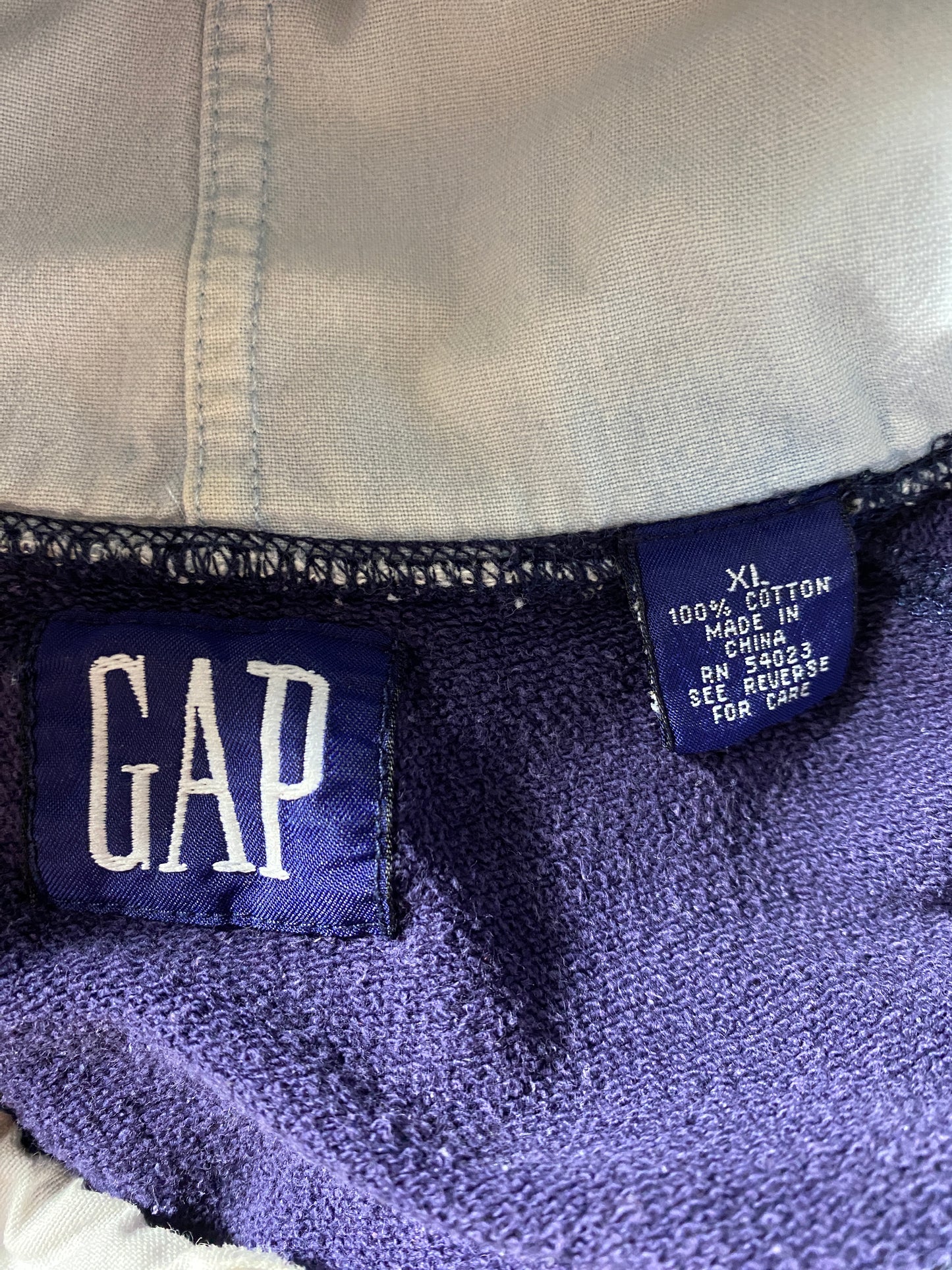 90’s GAP Size XL Hoodie Sweat-Shirt / F8167S
