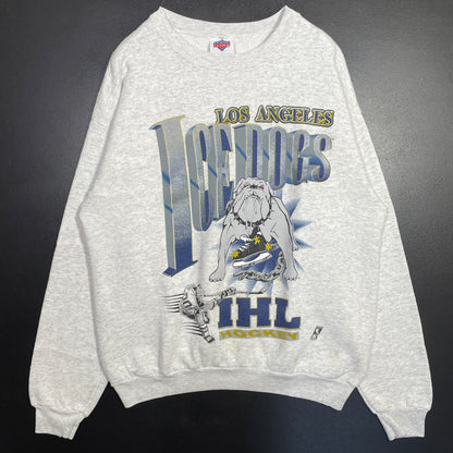(L) 90's LOS ANGELES ICE DOGS IHL Sweat-Shirt / A0504S
