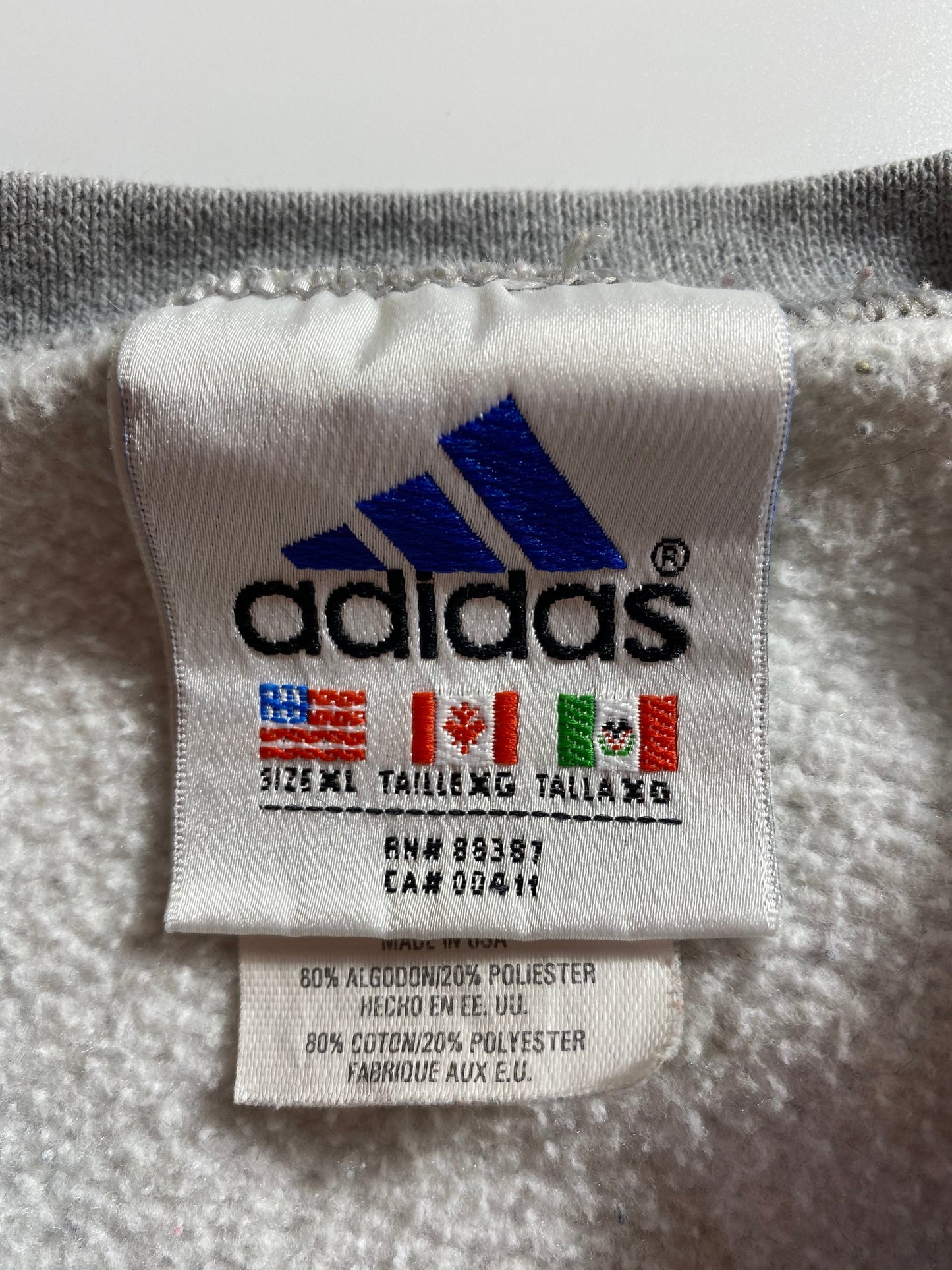90’s ADIDAS Made in USA Size XL Vintage Sweat-shirt / G5567S
