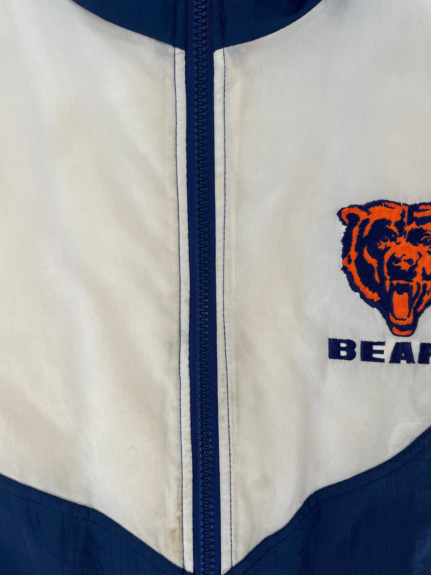 90’s CHICAGO BEARS Size L NFL Padded Nylon Jacket / F3466N