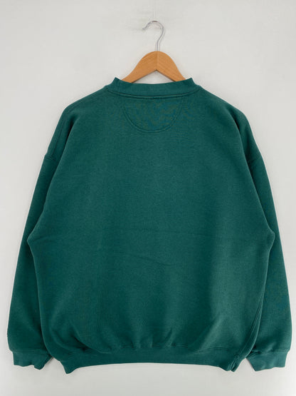 00’ PUMA x NEW YORK JETS Size No tag (Approx. XL) NFL Sweat-Shirt / G1674S
