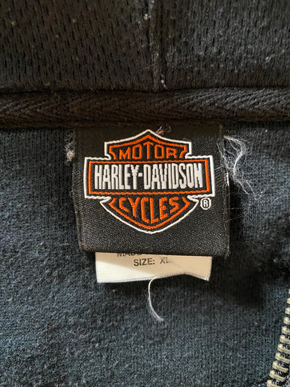 Vintage HARLEY DAVIDSON Size XL Zip-up Sweat-shirt / G1684S