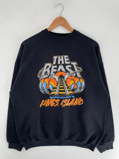 1997 THE BEAST KINGS ISLAND Vintage Size Approx. XL Sweat-Shirt / G6449S