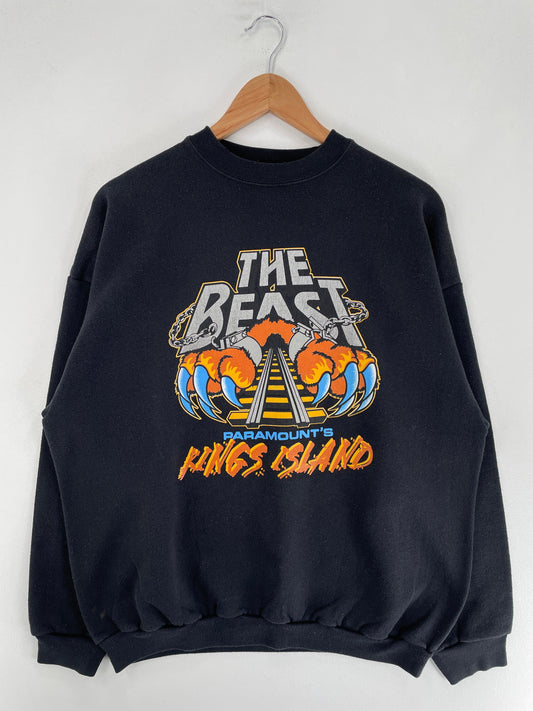 1997 THE BEAST KINGS ISLAND Vintage Size Approx. XL Sweat-Shirt / G6449S