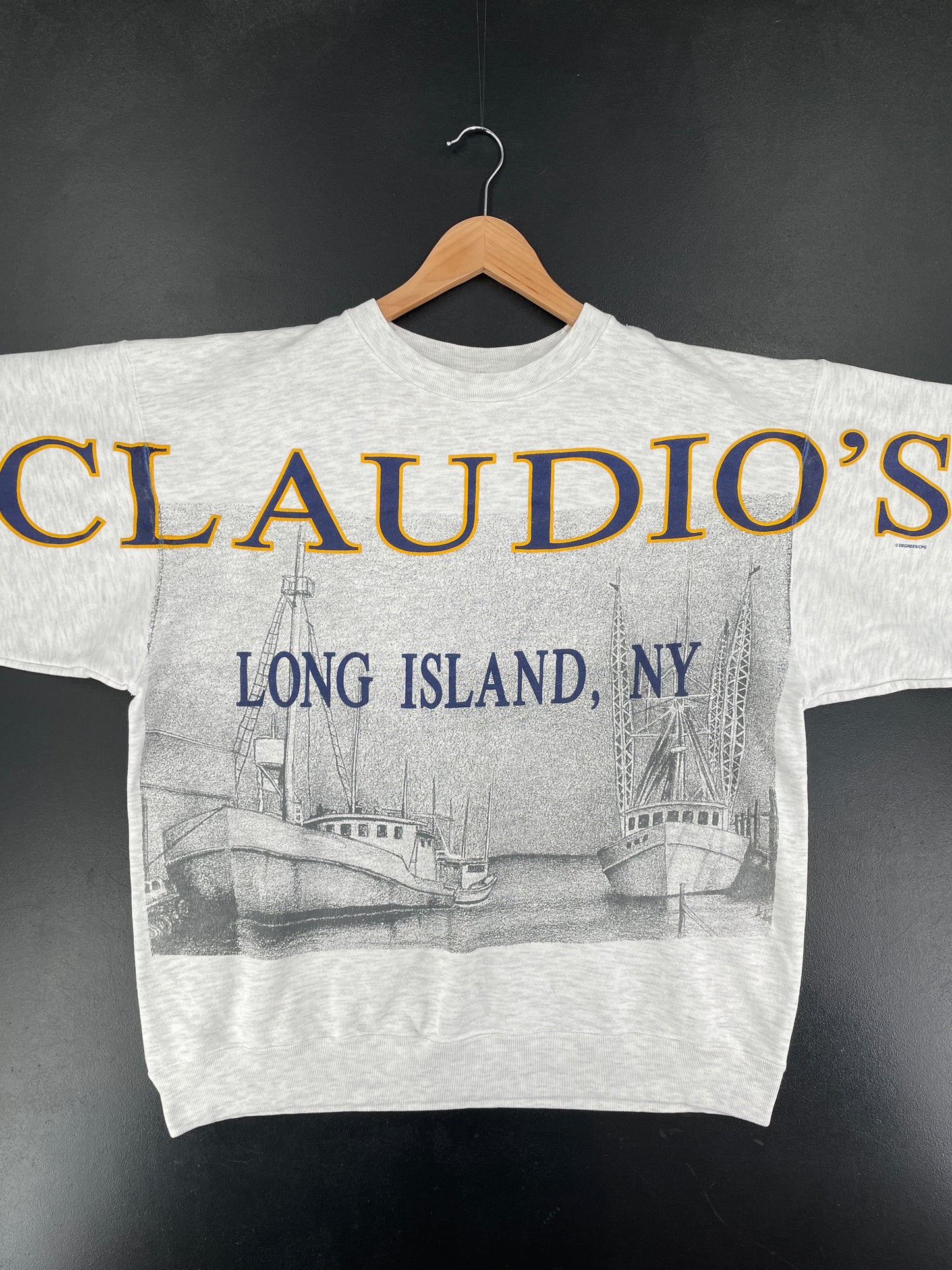 Vintage CLAUDIO'S LONG ISLAND NY Size L Sweat-Shirt / F3318S