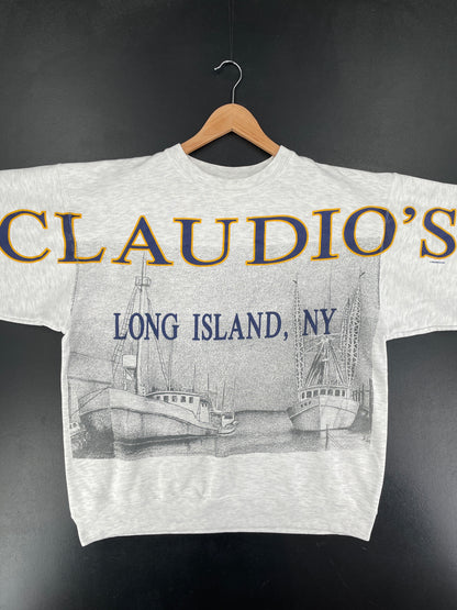 Vintage CLAUDIO'S LONG ISLAND NY Size L Sweat-Shirt / F3318S