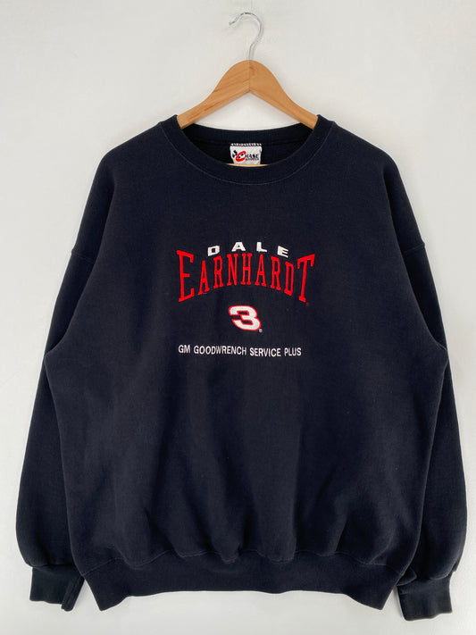 90's DALE EARNHARDT Made in USA Size XL Vintage Racing Sweat-shirt / F5703S