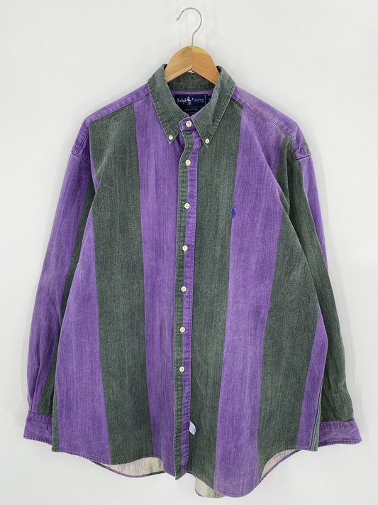 90's POLO RALPH LAUREN Size XL Vintage Button Down Shirt / E7613B