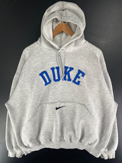 90's NIKE x DUKE Size L Vintage College Hoodie Sweat shirt / F6529S