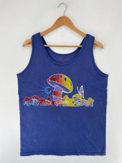 .80’s MAGIC MUSHROOM Size No tag (Approx. L) Tank Top / F9362T