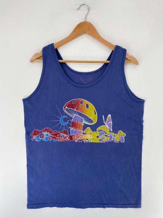 .80’s MAGIC MUSHROOM Size No tag (Approx. L) Tank Top / F9362T