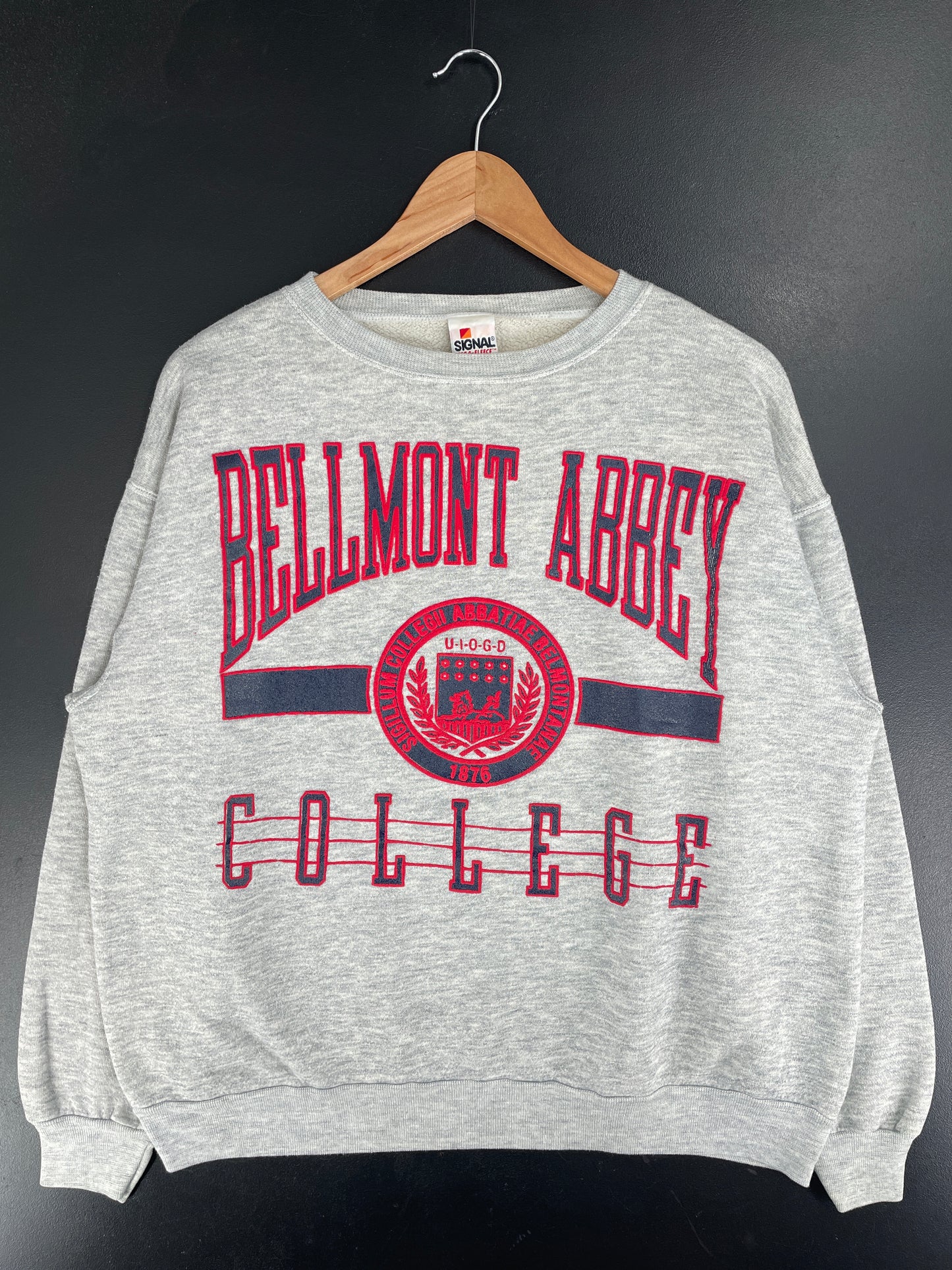 90's BELMONT ABBEY Made in USA Size XL Vintage College Sweat-shirt / F5402S