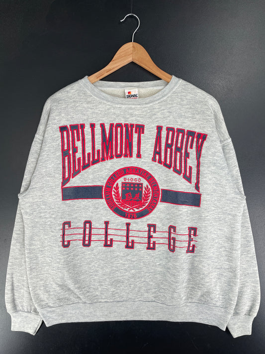 90's BELMONT ABBEY Made in USA Size XL Vintage College Sweat-shirt / F5402S