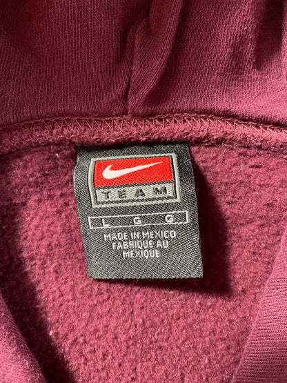 00' NIKE x TEXAS A&M Size L College Vintage Hoodie Sweat-Shirt / F4367S
