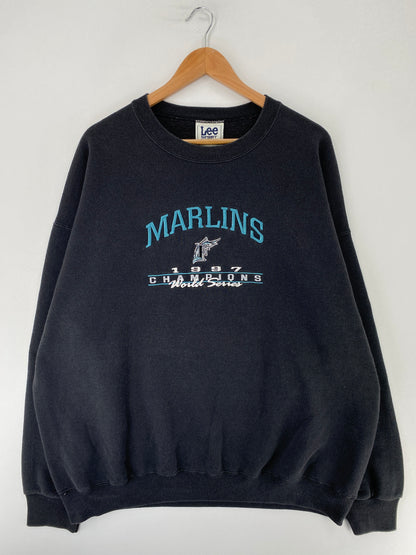1997 MIAMI MARLINS Made in USA Size XXL MLB Sweat-Shirt / F9521S