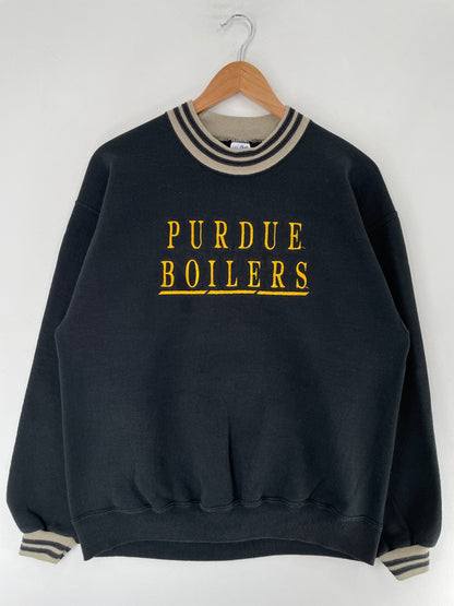 90's PURDUE BOILERS Made in USA Size L Vintage College Sweat-Shirt / F7560S