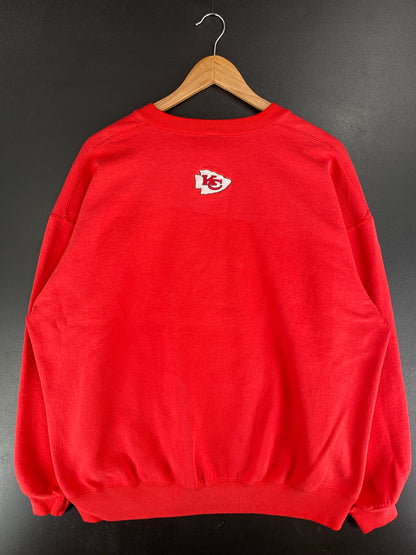 90's RUSSELL x KANSAS CITY CHIEFS Made in USA Size XXL Vintage NFL Sweat-Shirt / F5207S