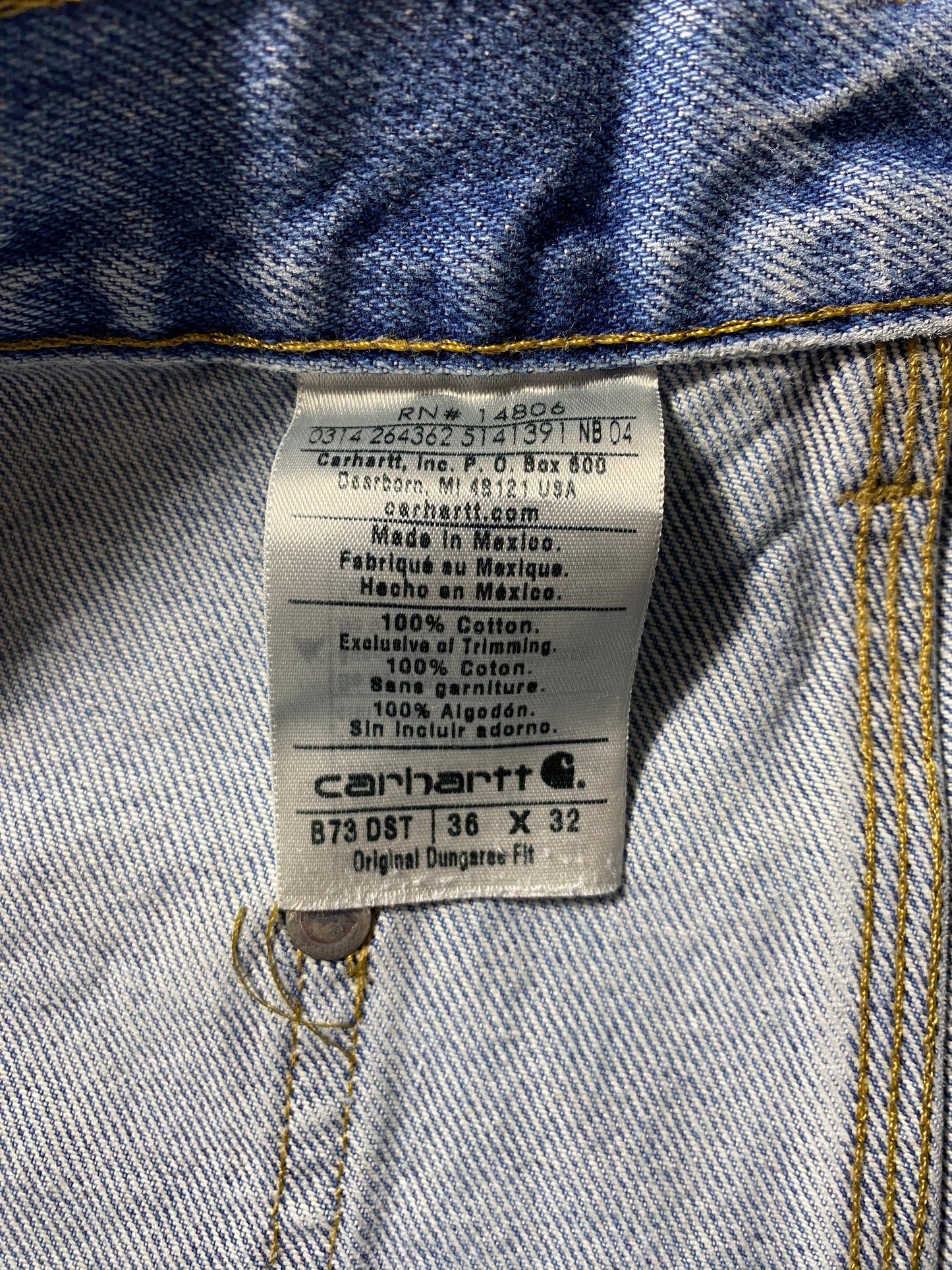 Vintage CARHARTT Double Knee Size W34xL31 Denim Pant / G1391P