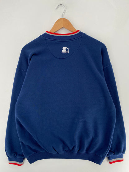 90's STARTER X UConn HUSKIES Size L Vintage College Sweat-shirt / F6216S