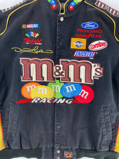 Vintage NASCAR M&M'S X DAVID GILLILAND Size XXXL Racing Jacket / F3671J