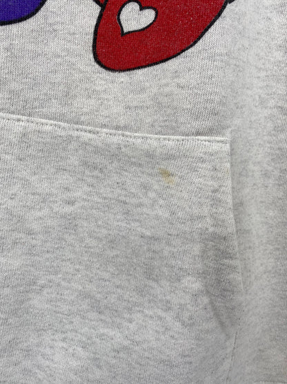 .80’s DISNEY MICKEY x MINNEY Made in USA Size XL Vintage Hoodie Sweat-shirt / F3156S