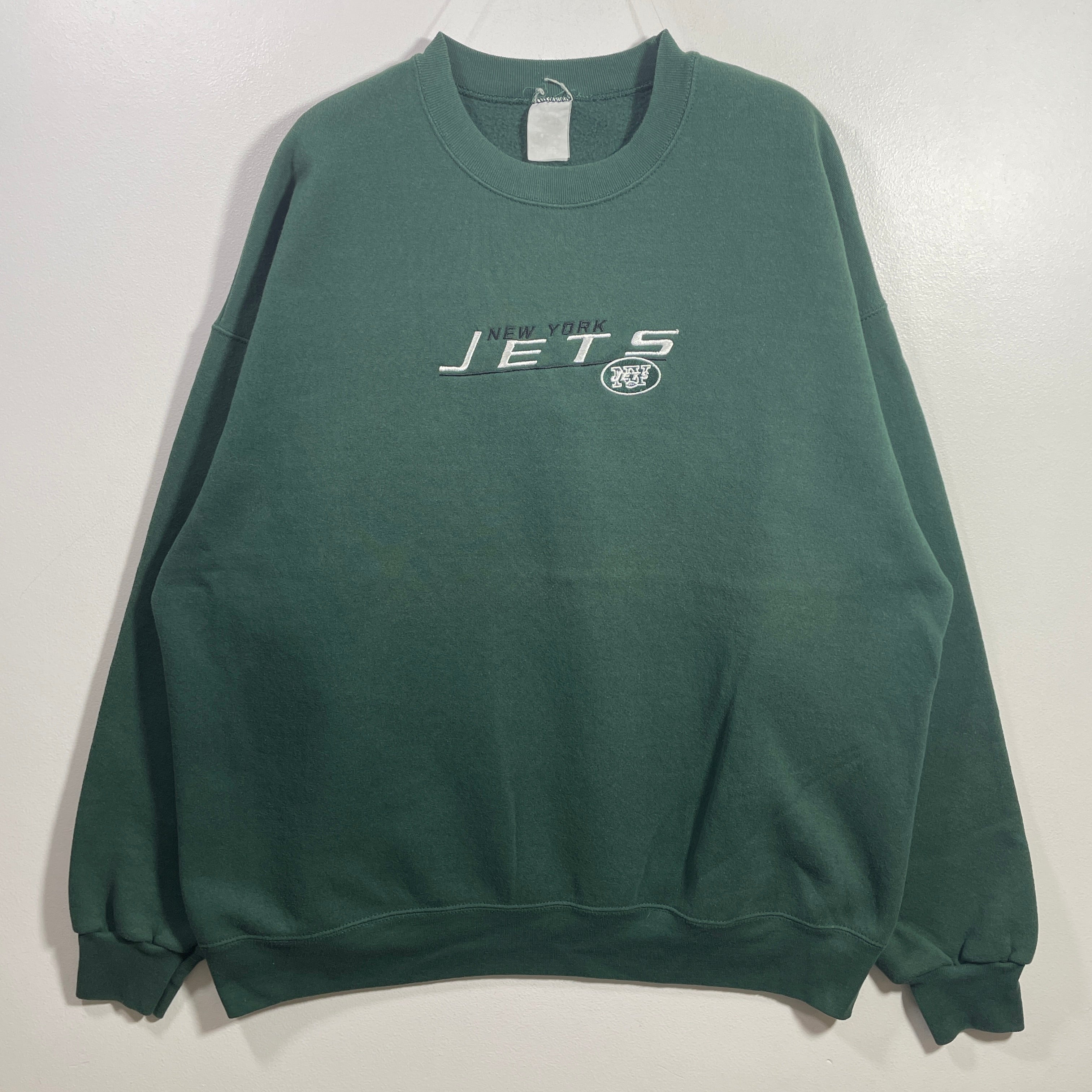 Approx.XL) 00' NEW YORK JETS Vintage NFL Sweatshirt / A1100S