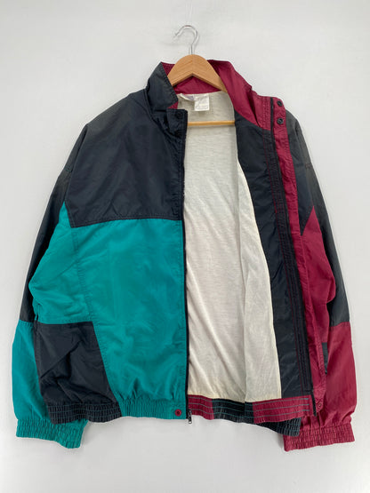 90's NIKE SILVER TAG Size L Vintage Zip-up Nylon Jacket / G3216N