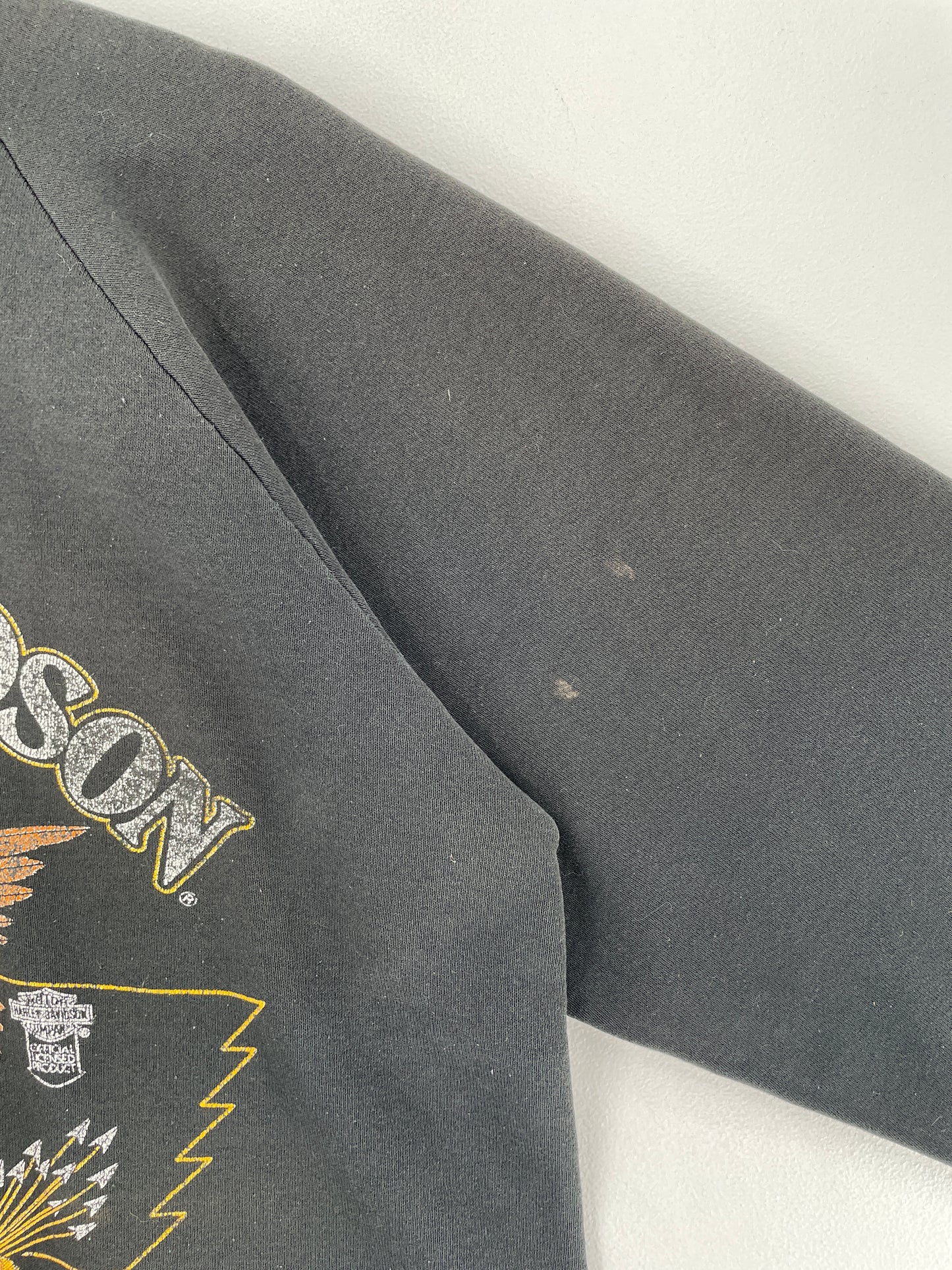 Early 90's HARLEY DAVIDSON Made in USA Size XL Vintage Racing Sweat-shirt / F2732S