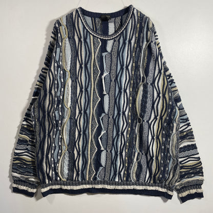 (XXL) Vintage 3D COOGI-Style Knit Sweater / A1143K