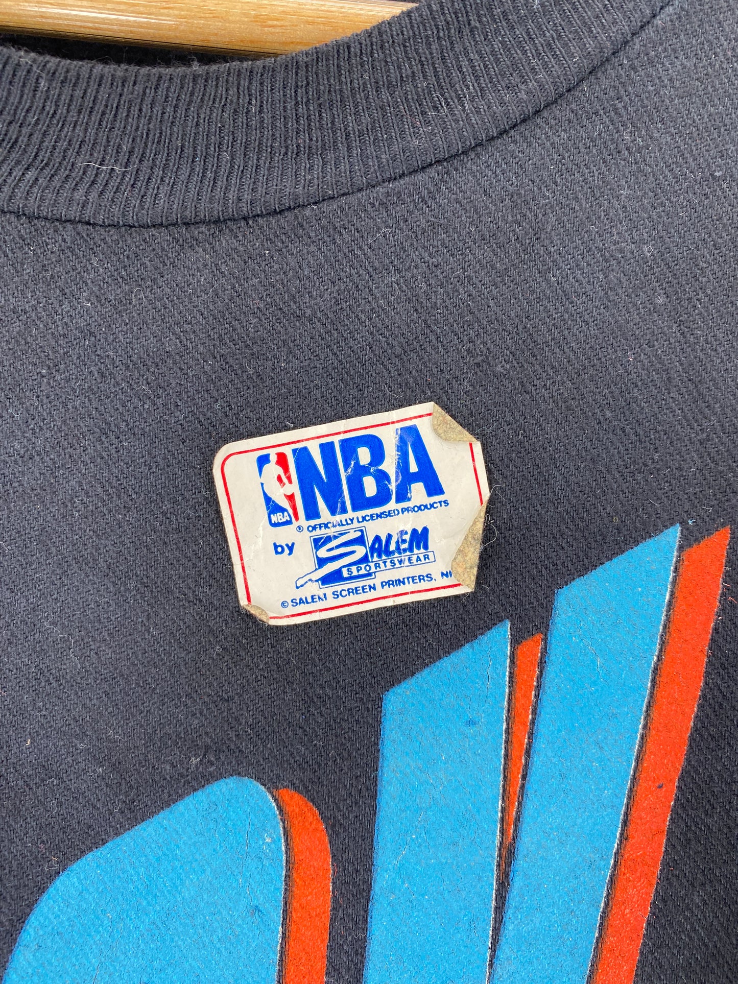 90's DEADSTOCK SALEM x NEW YORK KNICKS Size XL Vintage NBA Cotton-Shirt / F4431S