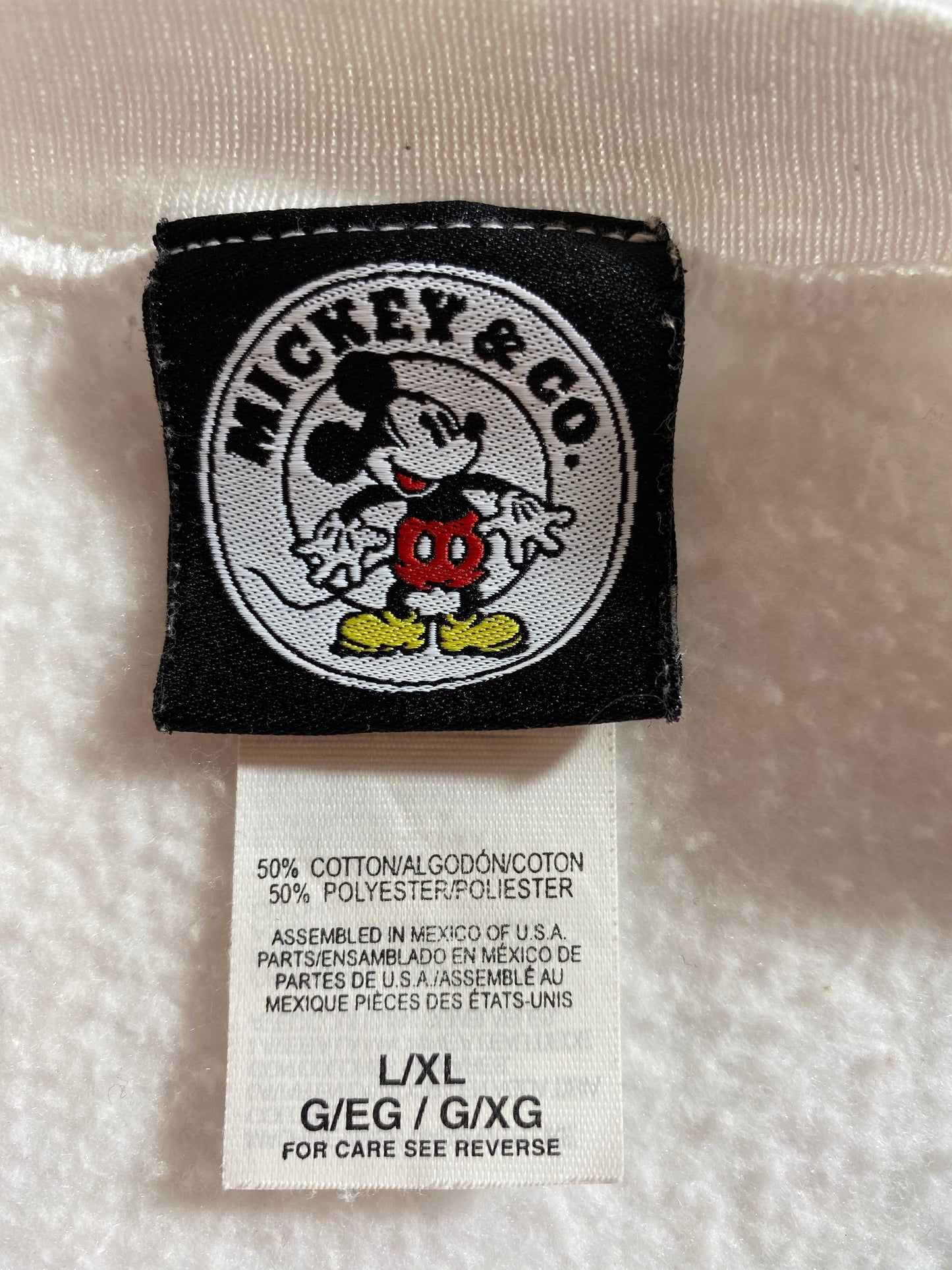 90’s DISNEY MICKEY Size L-XL Vintage Sweat-shirt / E8925S