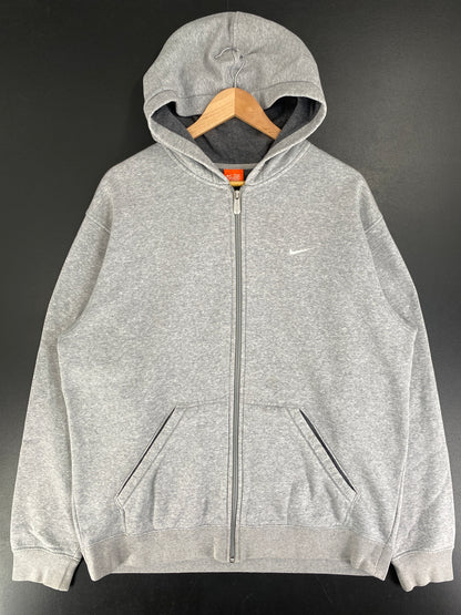 Vintage NIKE MINI SWOOSH Size L Zip-up Sweat-Shirt / F8859S