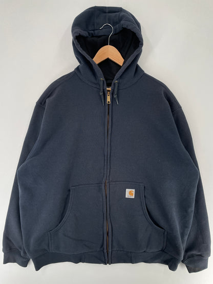 Vintage CARHARTT Size XL Zip-up Hoodie Sweat Shirt / G5621S