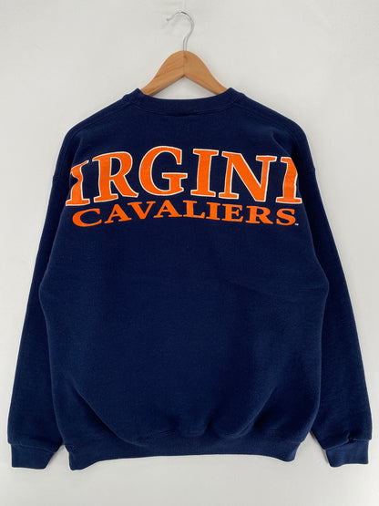 90's VIRGINIA Made in USA Size L Vintage College Sweat-shirt / F6097S