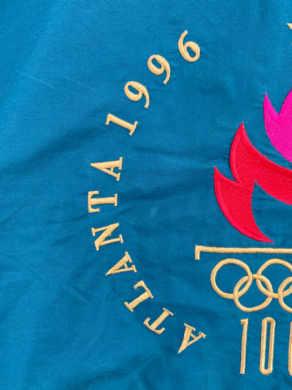 1996 ATLANTA OLYMPIC Size L Vintage Zip-up Nylon Jacket / G4544N