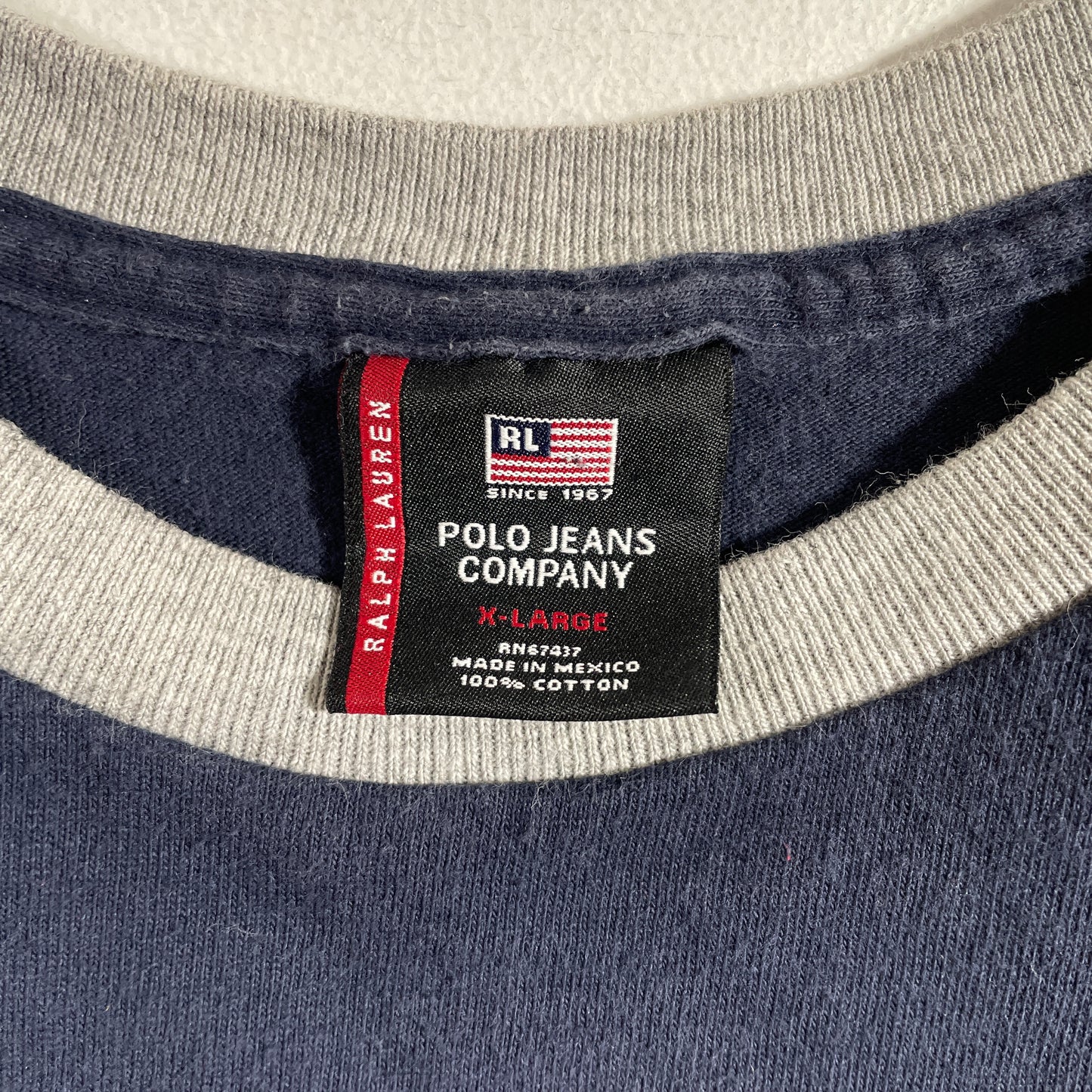 (XL) Vintage POLO JEANS CO. RALPH LAUREN Long Sleeve T-shirt / A1334T