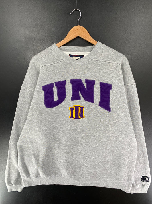 90's STARTER x NORTHERN IOWA Size XL Vintage College Sweat-shirt / G5460S