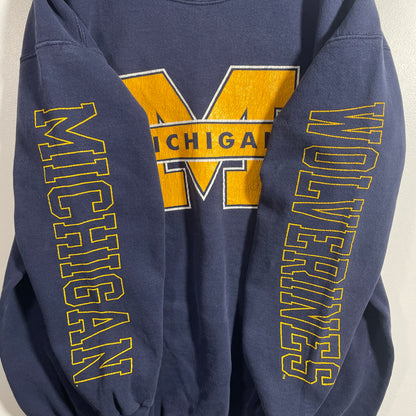 (XL) 90’s MICHIGAN WOLVERINES Vintage College Sweatshirt / A1170S