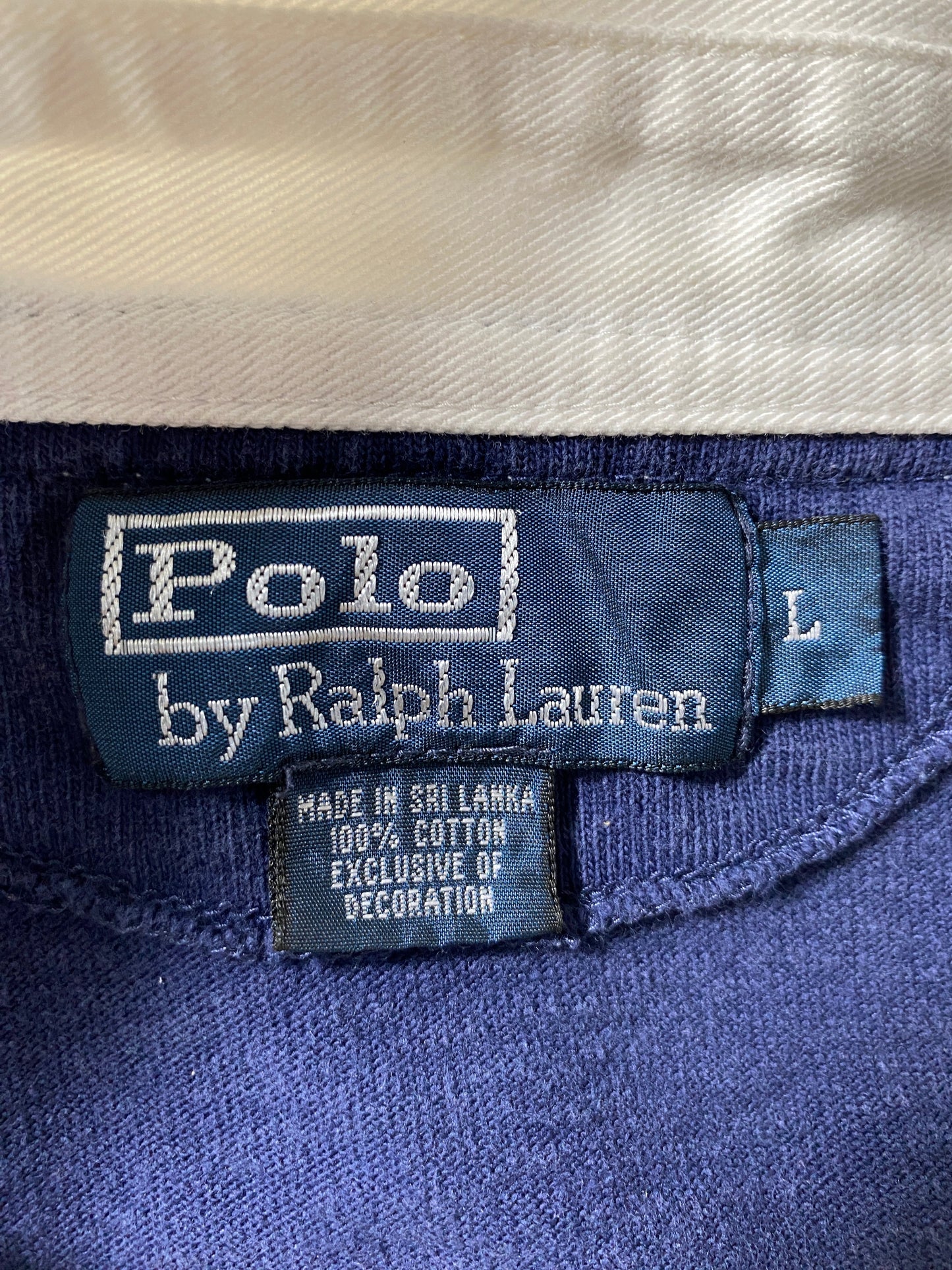 Vintage POLO RALPH LAUREN Size L Rugby-Shirt / G1331R