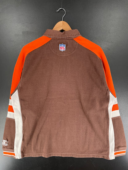 90’s STARTER x CLEVELAND BROWNS Size L NFL long Sleeve Polo-shirt / F2903S