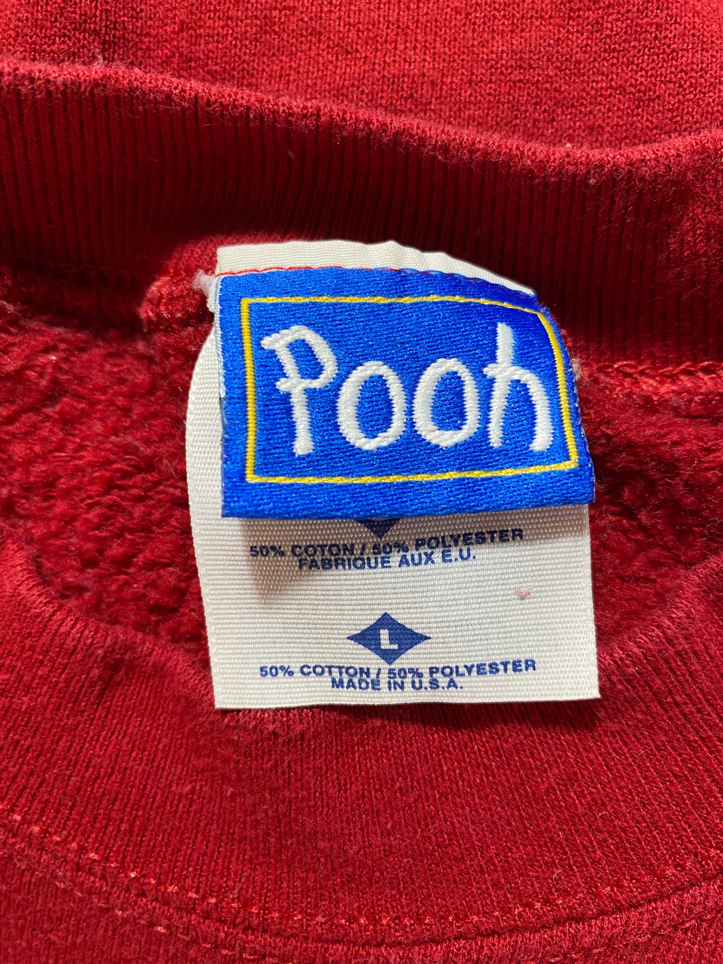 00’s DISNEY POOH Made in USA Size L Vintage Sweat-Shirt / G6025S