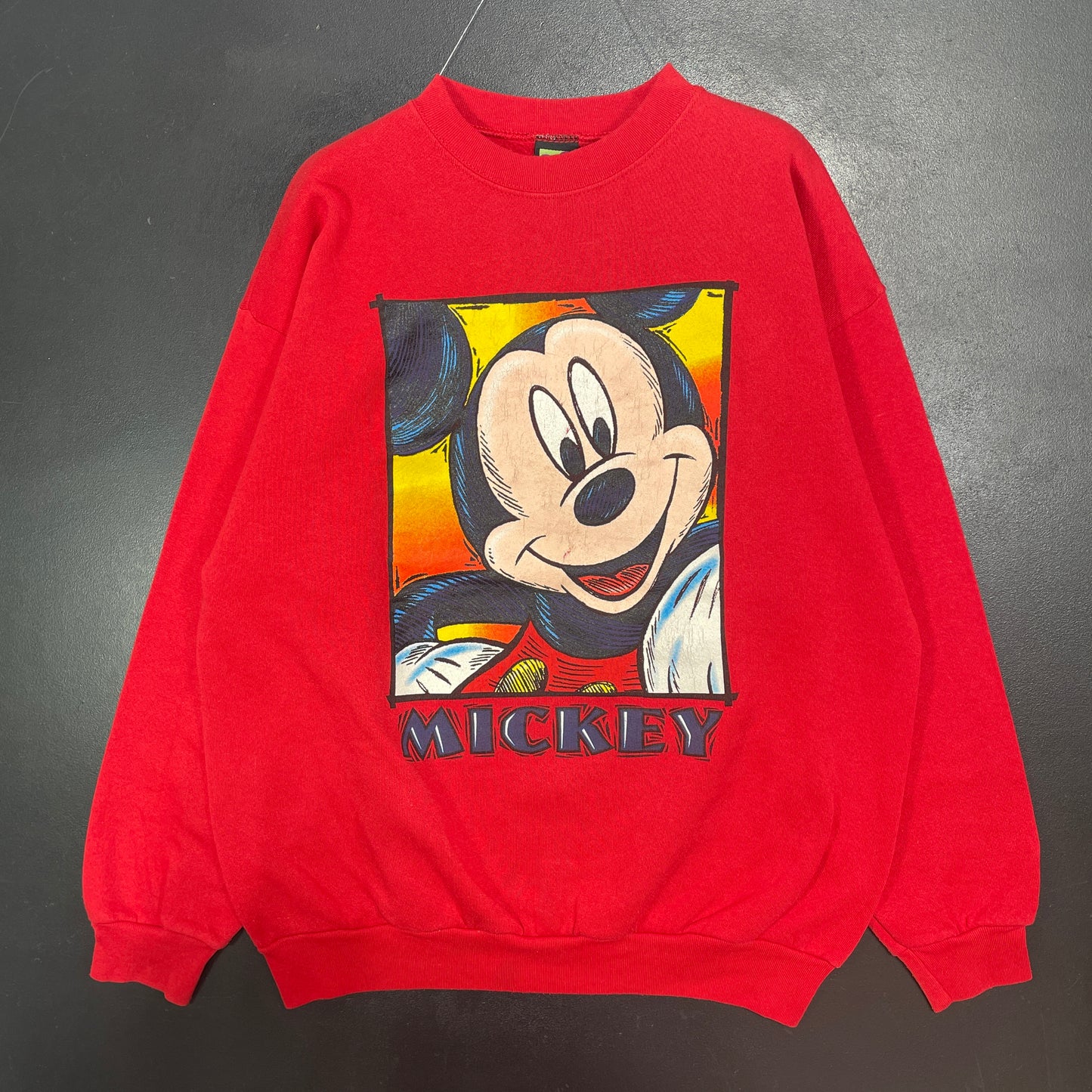 (L) 90's DISNEY MICKEY Vintage Sweatshirt / A1554S