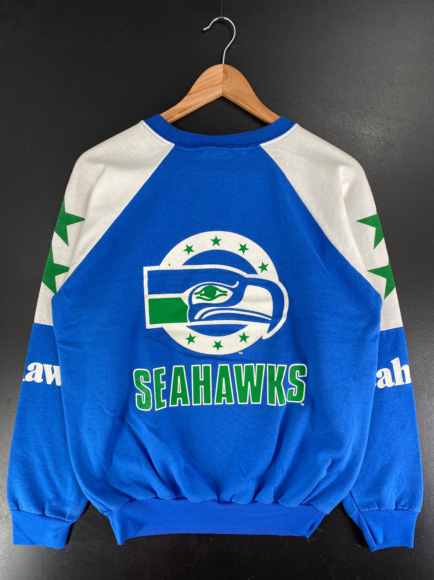 80’s SEATTLE SEAHAWK Made in USA Size L Vintage NFL Sweat-Shirt / F6050S