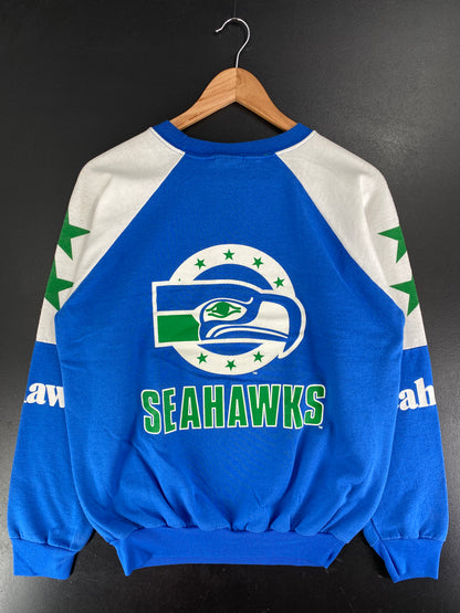 80’s SEATTLE SEAHAWK Made in USA Size L Vintage NFL Sweat-Shirt / F6050S